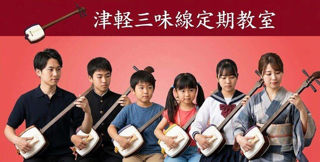 津軽三味線定期教室メインビジュアル